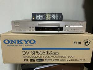 オンキョー ONKYO SACD/DVD ユニバーサルプレイヤー DV-SP506