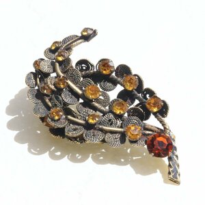 Vintage Leaf Brooch ヴィンテージ ブローチ 葉 リーフ