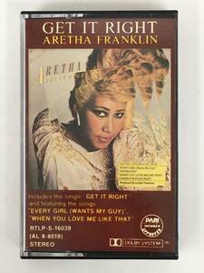 ■□T667 ARETHA FRANKLIN アレサ・フランクリン GET IT RIGHT ゲット・イット・ライト カセットテープ□■