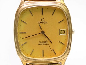 ■♪価格高騰! 資産価値！ 稼働 電池新品 メンズ ビンテージ 高級超レア！ OMEGA オメガ Deville デビル デートクオーツ