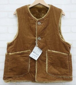 2J5273■未使用品 Engineered Garments Over Vest-8W Corduroy エンジニアードガーメンツ コーデュロイボアベスト