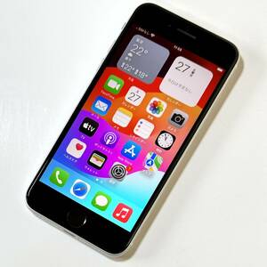 SIMフリー iPhone SE (第2世代) ホワイト 64GB MHGQ3J/A バッテリー最大容量88％ アクティベーションロック解除済
