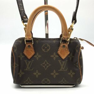 1円 良品 LOUISVUITTON ルイヴィトン モノグラム ミニ スピーディー 2WAY ハンド ショルダー バッグ a2826