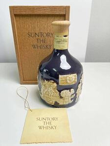 【5/19ES】SUNTORY THE WHISKY サントリー ウイスキー 特級 古酒 コルク折れ有り 木箱 付き 760ml 未開封