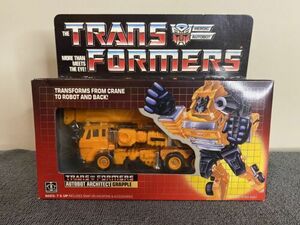 Vintage Transformers G1 1985 GRAPPLE Factory SEALED! Beautiful Condition Rare 海外 即決