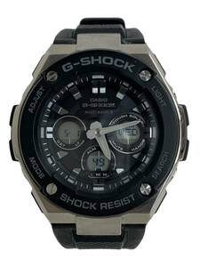 CASIO (カシオ) G-SHOCK Gショック G-STEEL デジアナ腕時計 タフソーラー GST-W300 ブラック シルバー メンズ/004