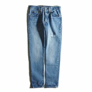 M6887f46　▼Levis PReMIUM リーバイス▼　新品 SKINNY DESTRUCTED スリム デニムパンツ ブルー 26 / ダメージ加工 シーズンレス