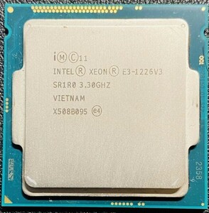 【中古パーツ】複数購入可 CPU Intel Xeon E3-1226V3 3.3GHz TB 3.3GHz SR1R0 Socket FCLGA1150 4コア4スレッド 動作品 サーバー用 