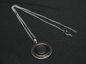 1円 Cartier カルティエ ラウンド トリニティ ネックレス ペンダント アクセサリー レディース シルバー系×ゴールド系 FA5326