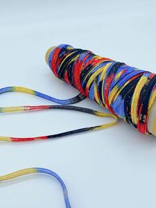 ゴールドラメ入りワイドテープ Eカラー 30g【検索】日本製 ファンシーヤーン ハンドメイド 手芸糸 引き揃え 織糸 編み糸 さをり織