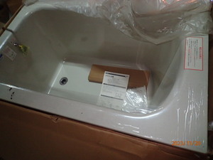 引取のみ 兵庫南西部 未使用品 INAX LIXIL 人造大理石浴槽 AB-1200 N52 高級浴槽 グラスティバス 1210x760x620 270L