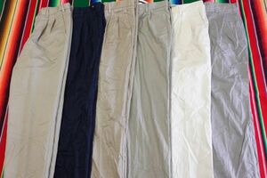 PT-BN56 ドッカーズ DOCKERS タック入りチノパン￥1～ビンテージUS古着卸セット業者まとめ売り