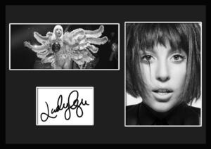 10種類!Lady Gaga/レディー・ガガ/サインプリント&証明書付きフレーム/BW/モノクロ/ディスプレイ (4-3W)