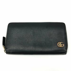 GUCCI　グッチ　ラウンドファスナー　長財布　428736.2134　ブラック【CDAY6036】