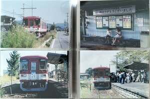 古い鉄道写真 名古屋鉄道 名鉄 キハ30形 ワンマンカー さよなら八百津線 廃止 ディーゼルカー 明智駅 時刻表 駅内 全80枚 当時物 6