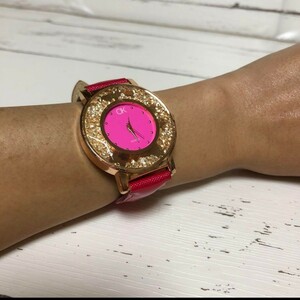 A29 未使用 腕時計 時計 アナログ キラキラ ピンク レディース ファッション雑貨 小物 アクセサリー 