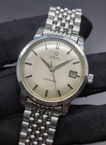 中古 オメガ OMEGA シーマスター Seamaster 166.011 Cal.562 アンティーク デイト シルバー オートマ SS ステンレス 自動巻 メンズ 腕時計