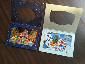 ディズニー　テレホンカード　カード　１９９５-１９９６年　クリスマス　未使用