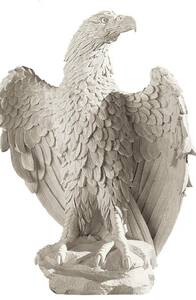 アメリカン・イーグル　白頭鷲　アメリカのシンボル　大理石風オブジェ　石像　約60cm 大型