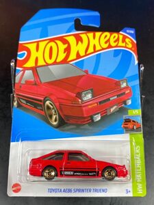 ホットウィール HOTWHEELS TOYOTA AE86 SPRINTER TRUENO トヨタ 86 スプリンター トレノ 赤