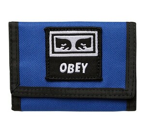 OBEY (オベイ) サイフ 財布 Takeover Tri Fold Wallet Blue