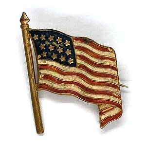 星条旗 ピンバッジ Stars and Stripes Pin スターズ・アンド・ストライプス バイカー アメリカ 旗 USA United States of America Flag