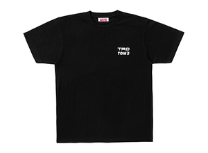 TRD × TOMS 半袖 Tシャツ 黒 左胸 ロゴ入り サイズ：L ファッション ティーアールディ トムス ブラック