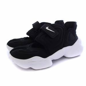 ナイキ NIKE WMNS AQUA RIFT BLACK/WHITE アクアリフト ブラック/ホワイト サンダルUS6 23cm CW7164-001 /KH レディース