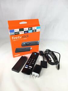 【中古品】Amazon Fire TV Stick Alexa対応音声認識リモコン TVerStick (第3世代) ストリーミングメディアプレーヤー 動作未確認 