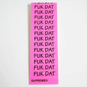 Supreme FUK DAT Sticker ! シュプリームステッカー ボックスロゴ Box logo スマホケースに　