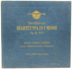 A&P　　　SP盤：BEETHOVEN / QUARTET NO.4 IN C MINOR / 3枚組 : （現状渡）