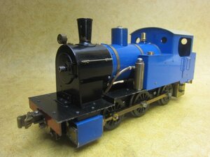鉄道模型 蒸気機関車 Gゲージ 1番ゲージ 車輪径約38mm 青 SL 機関車 鉄道 模型 手作り 自作 手製 ハンドメイド 趣味 ヴィンテージ 9
