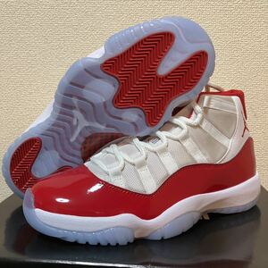 新品 未使用 黒タグ NIKE AIR JORDAN 11 RETRO ナイキ エアジョーダン 11 レトロ 26.5cm CT8012-116 チェリー nike air jordan retro