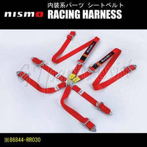 NISMO RACING HARNESS Competition MODEL Sabelt社製6点式レーシングハーネス 左右座席共用 86844-RR030 ニスモ