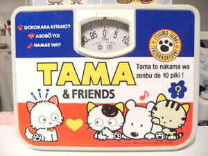 レトロ★日本製★当時物 セキスイ製品 1991年 SONY CREATIVE PRODUCTS / TAMA & FRIENDS タマ＆フレンズ うちのタマ知りませんか 体重計 猫