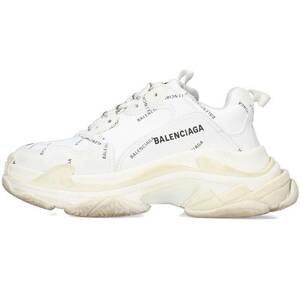 バレンシアガ BALENCIAGA TRIPLE S TRAINERS サイズ:39 トリプルエスレースアップオールオーバーロゴスニーカー 中古 OM10