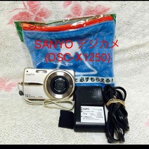 【送料無料】SANYO デジタルカメラ(DSC-X1250)1210万画素(ゴールド)★訳あり動作品★