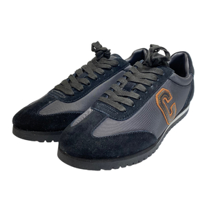 COACH コーチ G1756 シューズ 靴 ローカットスニーカー ロゴ スエード ナイロン ブラック 黒 [表記サイズ 7.5 (約24.5cm)]