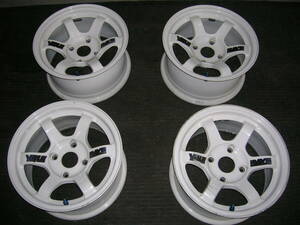 RAYS TE37 ホワイト　7J X 14 OFF+-0　４本　AE86