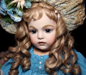 純天使 ブリュ・ジュン 67㎝ アンティークリプロ 作家1点もの/SD 創作ドール フランス人形 西洋陶磁器 ゴスロリ装飾 美術品 ジュモー好きも