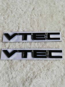 ★VTEC 黒 エンブレム セット★検） HONDA modulo タイプR DOHC DC2 DB8 EK9 EG6 DC5 FD2 FK8 EP3 S660 CR-Z AP1 NA1 CL1 CL7 CD7 JDM USDM