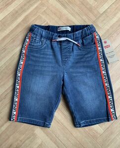 新品 即決 リーバイス LEVIS キッズ 7 7X 120 125 デニム ハーフパンツ ショートパンツ