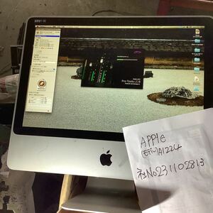 Apple A1224モデルPCモニター型パソコン中古品一般通電まで済みです。写真掲載をご確認下さい