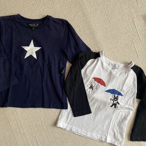 アニエス・ベー♪長袖プリントTシャツ 4ans2枚