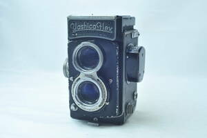 Yashica Flex ヤシカフレックス メーター付モデル 中判 二眼レフ フィルム カメラ Tomioka Tri-Lausar 1:3.5 f=80mm ★ 現状品 ★ 希少 ★