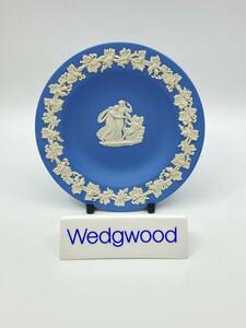 WEDGWOOD ウェッジウッド JASPERWARE BLUE 11cm Small Round Dish ジャスパーウェア ブルー 11cm小丸皿 *L918