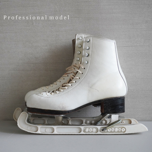 プロ 仕様 フィギュア スケート シューズ ブレード MK プロフェッショナル 82 約 23.5 ㎝ ホワイト 白 靴 Professional