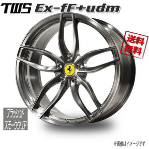 TWS TWS Ex-fF+udm ブラッシュドスモーククリア 20インチ 5H114.3 11J+38.5 4本 業販4本購入で送料無料