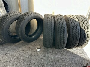 195/70R17.5 112/110L LT 6本 BRIDGESTONE M810【中古/埼玉より発送】