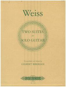 【輸入ギター楽譜中古】ヴァイス S.L.Weiss:：21番と34番 Edition Peters London【送料無料】
